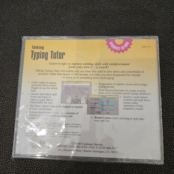 BRAND NEW TALKING TYPING TUTOR WINDOWS CD ROM - Picture 5 of 9